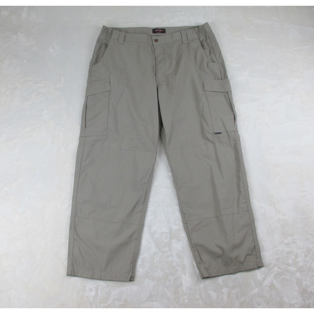 Tru Spec Pants Mens 42 Brown Cargo Utility Workwear‎ Ripstop Double Knee 42X30